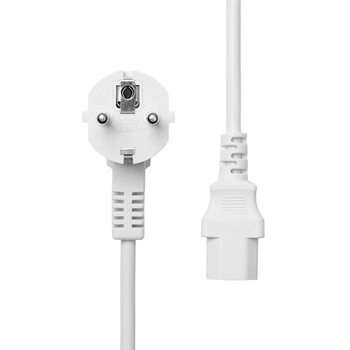 ProXtend Cable d'alimentation PC C13 Schuko 2,00m Blanc